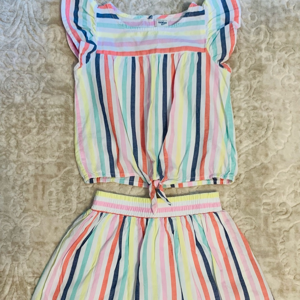 Osh Kosh Size 4t Girls Outfit With Skort
